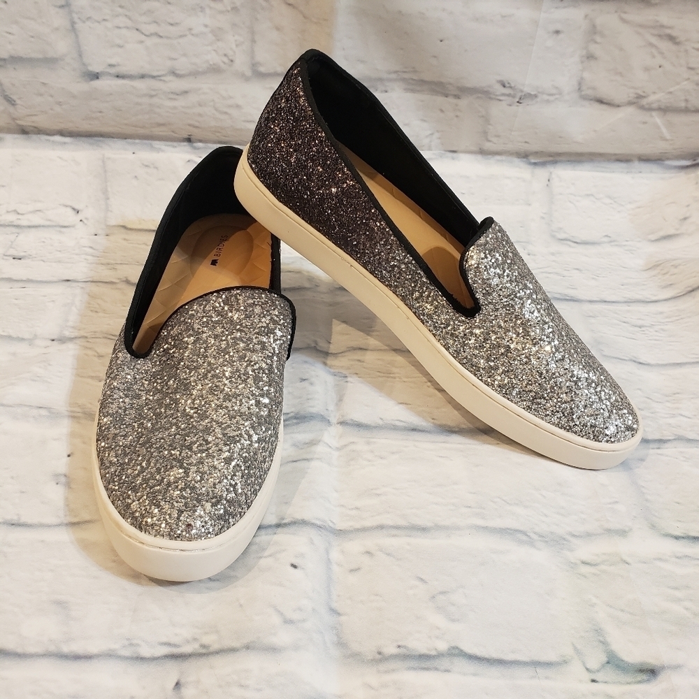 Birdies Glitter Ombré Swift Sneakers in Crushed Chrome